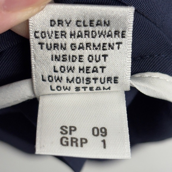 St. John Weather / Rain Jacket Size Small S Navy Blue Preppy Hooded - Picture 6 of 8